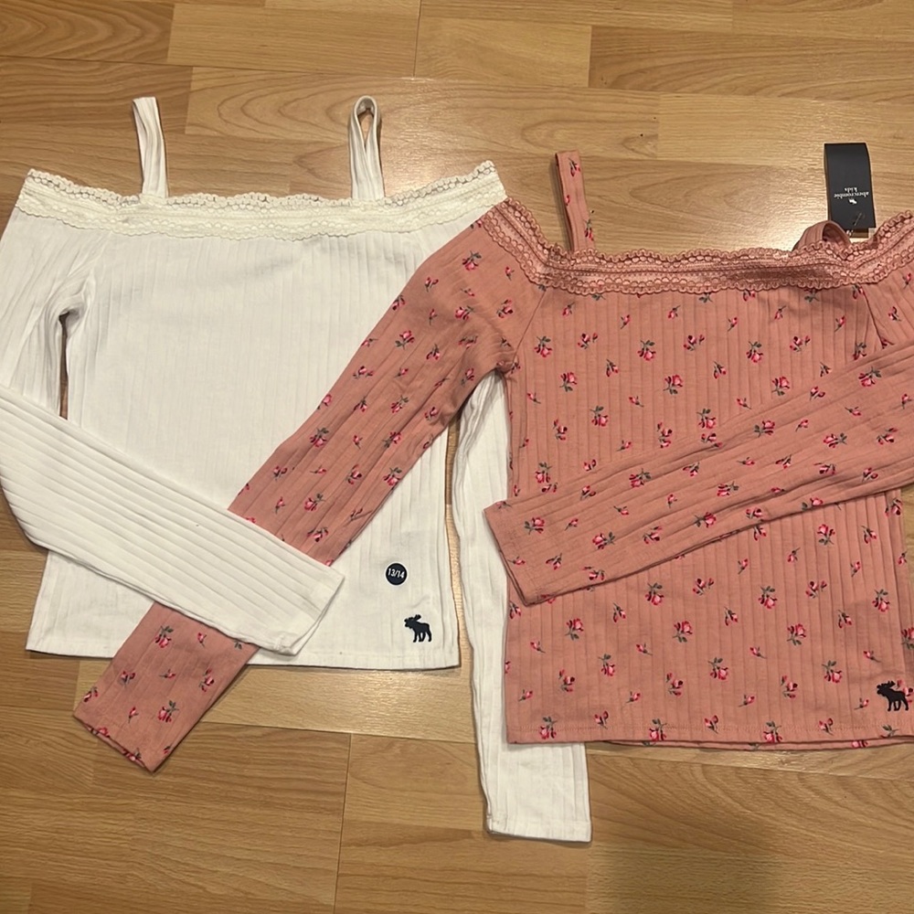 Abercrombie kids girls shirts size 13-14-NEW